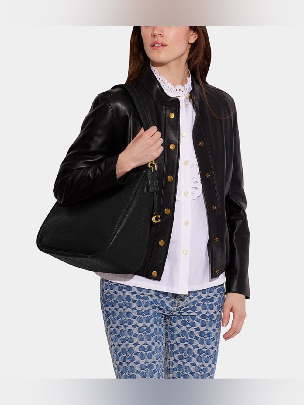 COACH
Cary Pebbled Leather Shoulder Bag - Picture 5 of 11